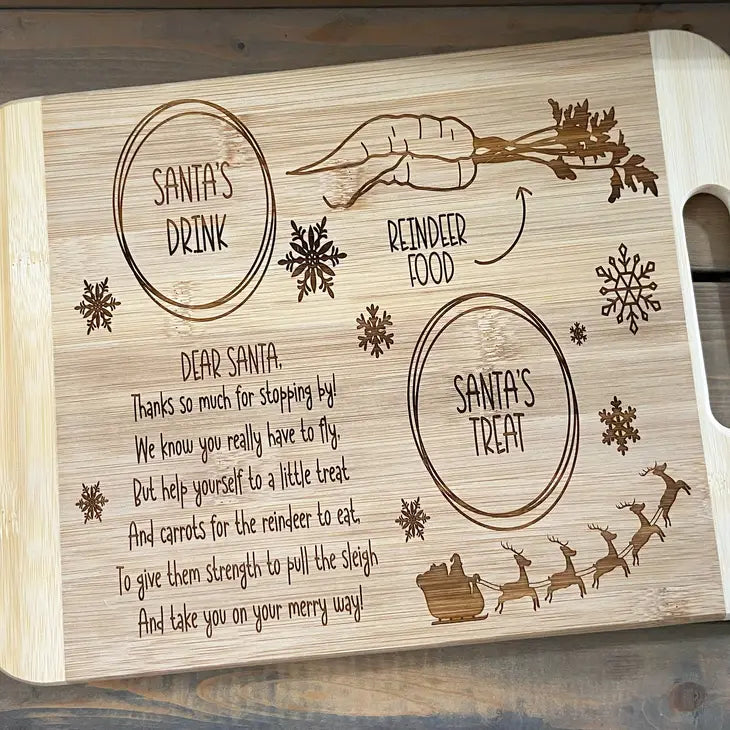 Chickadee Creations-Santa treat tray