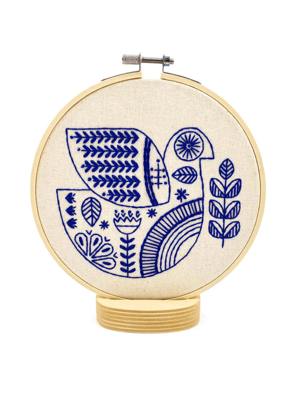 Hook, Line, and Sinker-Embroidery Kit-Blue Bird
