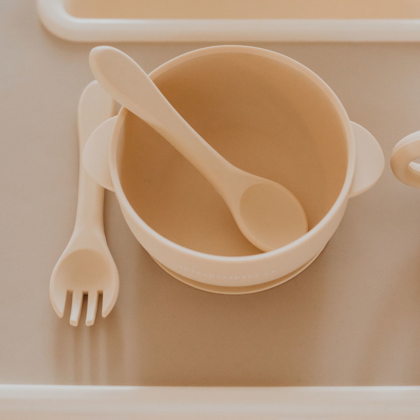 Three Bees Baby - Suction Bowl + Utensil Set