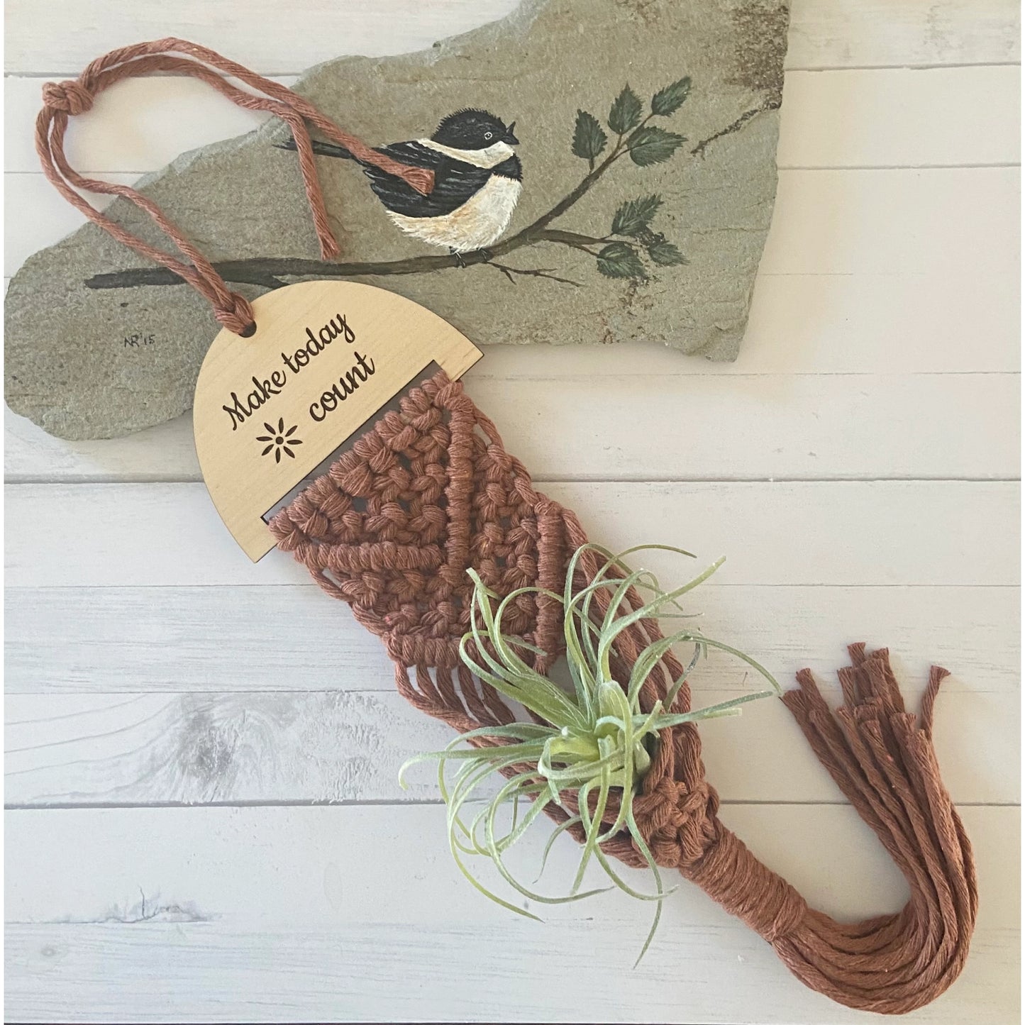 Chickadee Creations - Macrame Air Plant Hanger