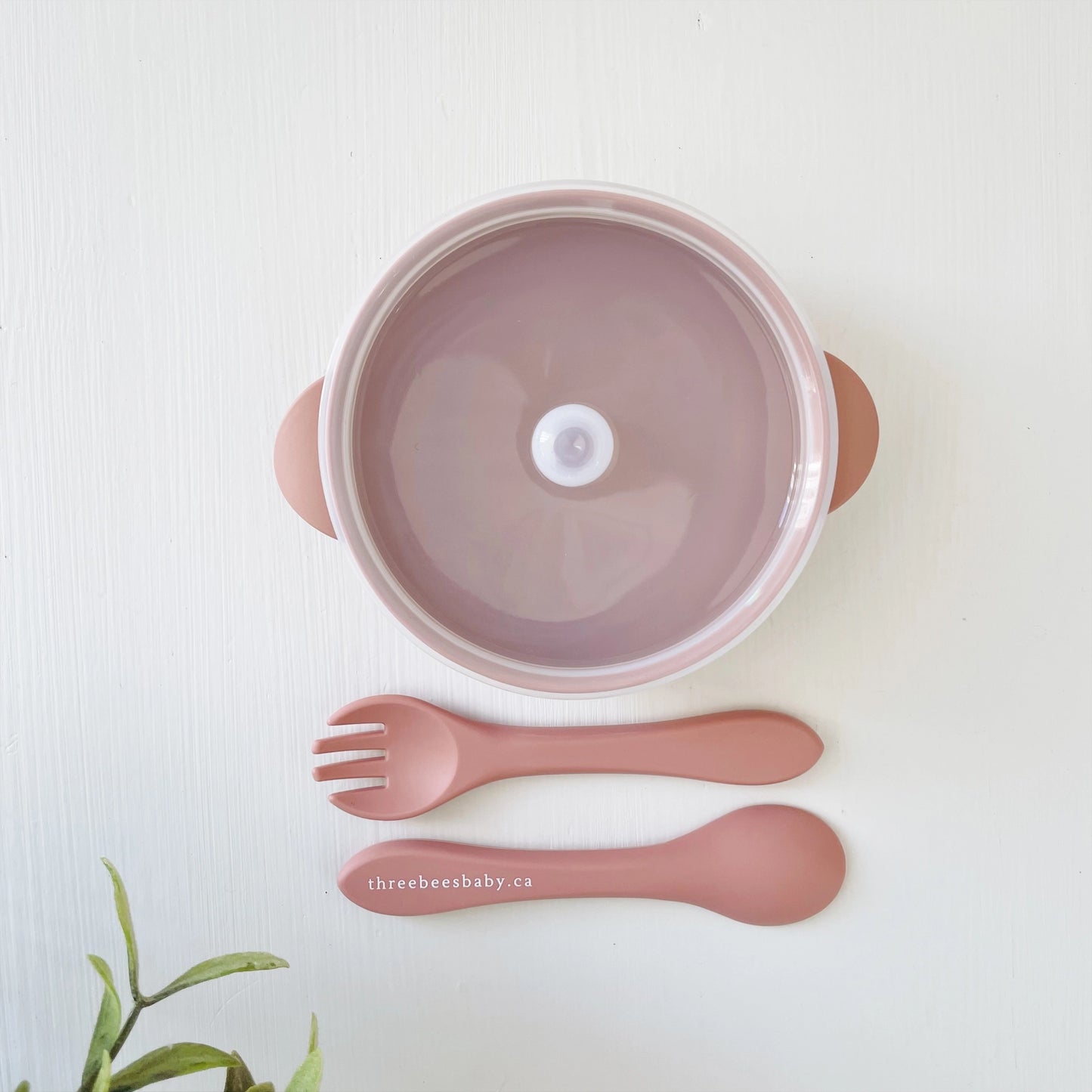 Three Bees Baby - Suction Bowl + Utensil Set