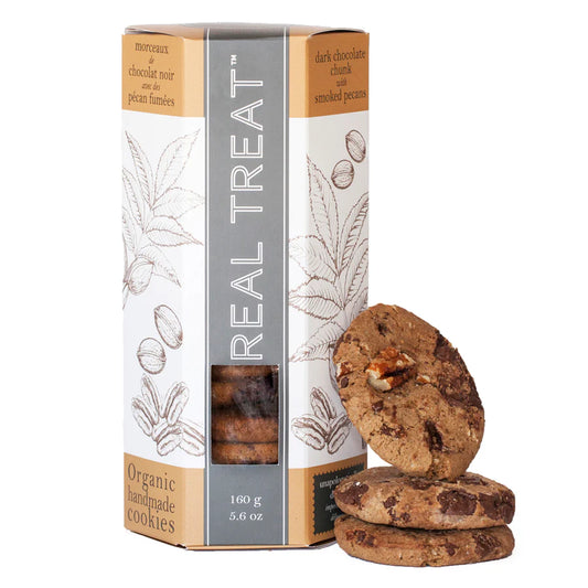 Real Treat- dark chocolate chunk with smoked pecans