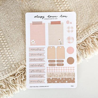 Sleepy House Lion - Vinyl Sticker Sheets