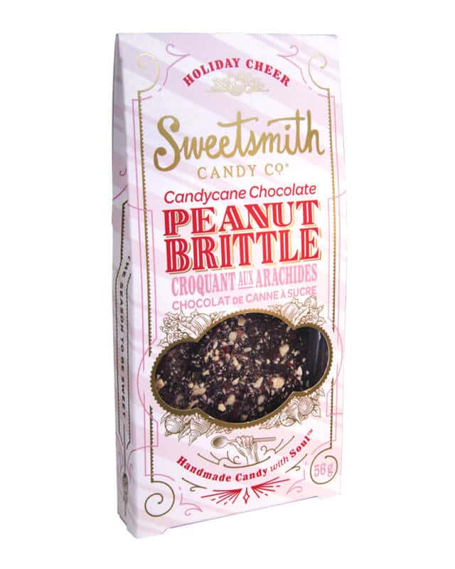 Sweetsmith Candycane Chocolate Peanut Brittle