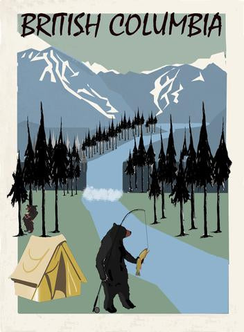 Skookum Prints - Fishing Bear